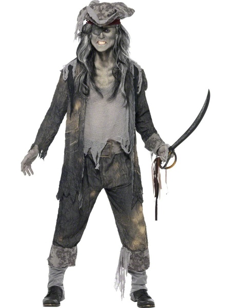 Kostým Zombie Pirát Deluxe